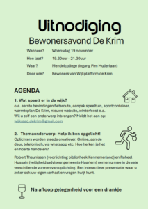 Bewonersavond 19 november over oplichting